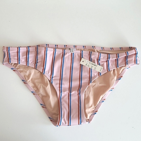 MADEWELL Stripe Bandeau Bikini Top Bottom Swimsuit - Picture 5 of 15